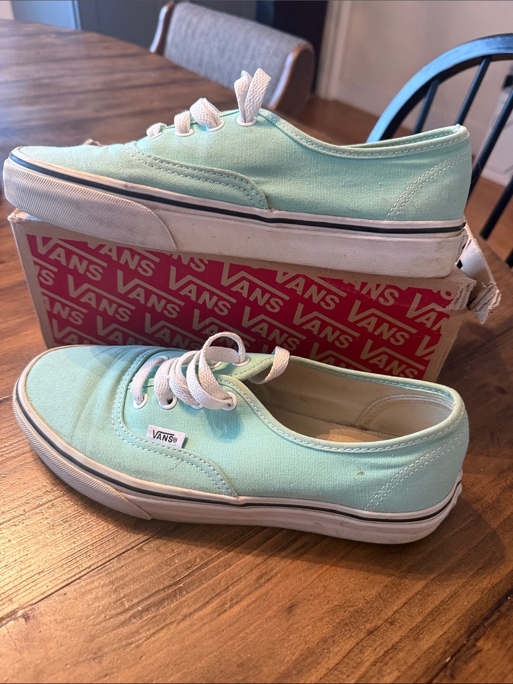 Vans Mint Canvas Low-Top Sneakers